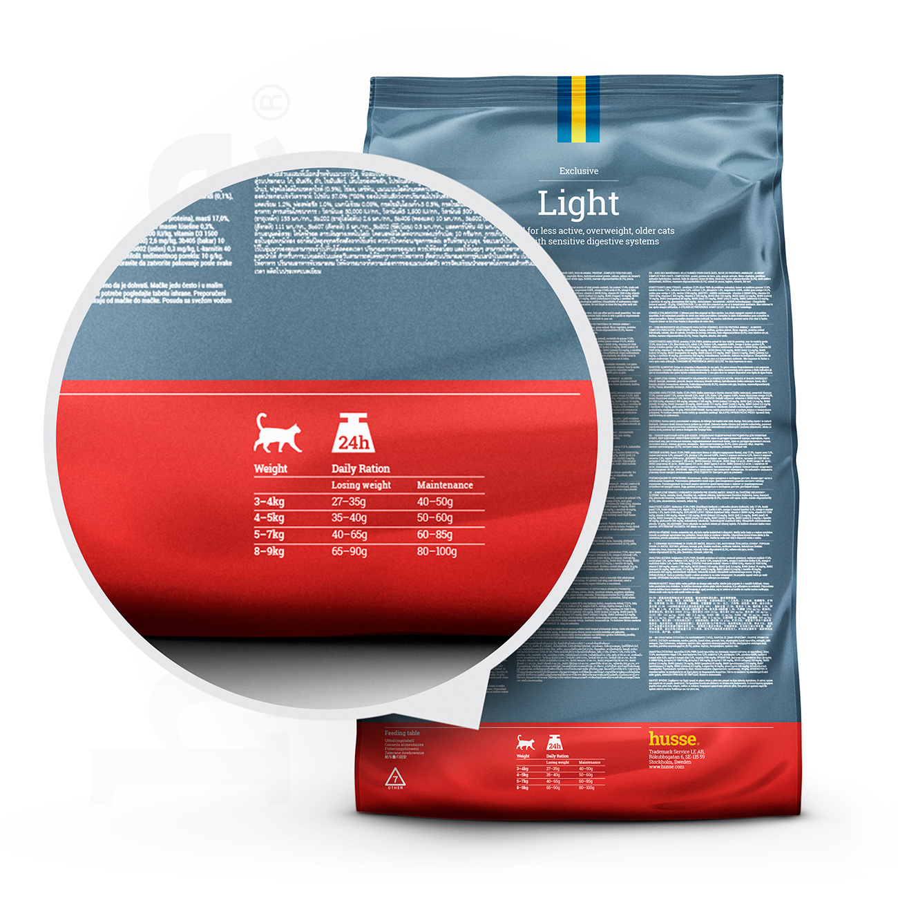 Exclusive Light, 2 kg | Kassi kuivtoit, mis on loodud tervisliku kehakaalu säilitamiseks