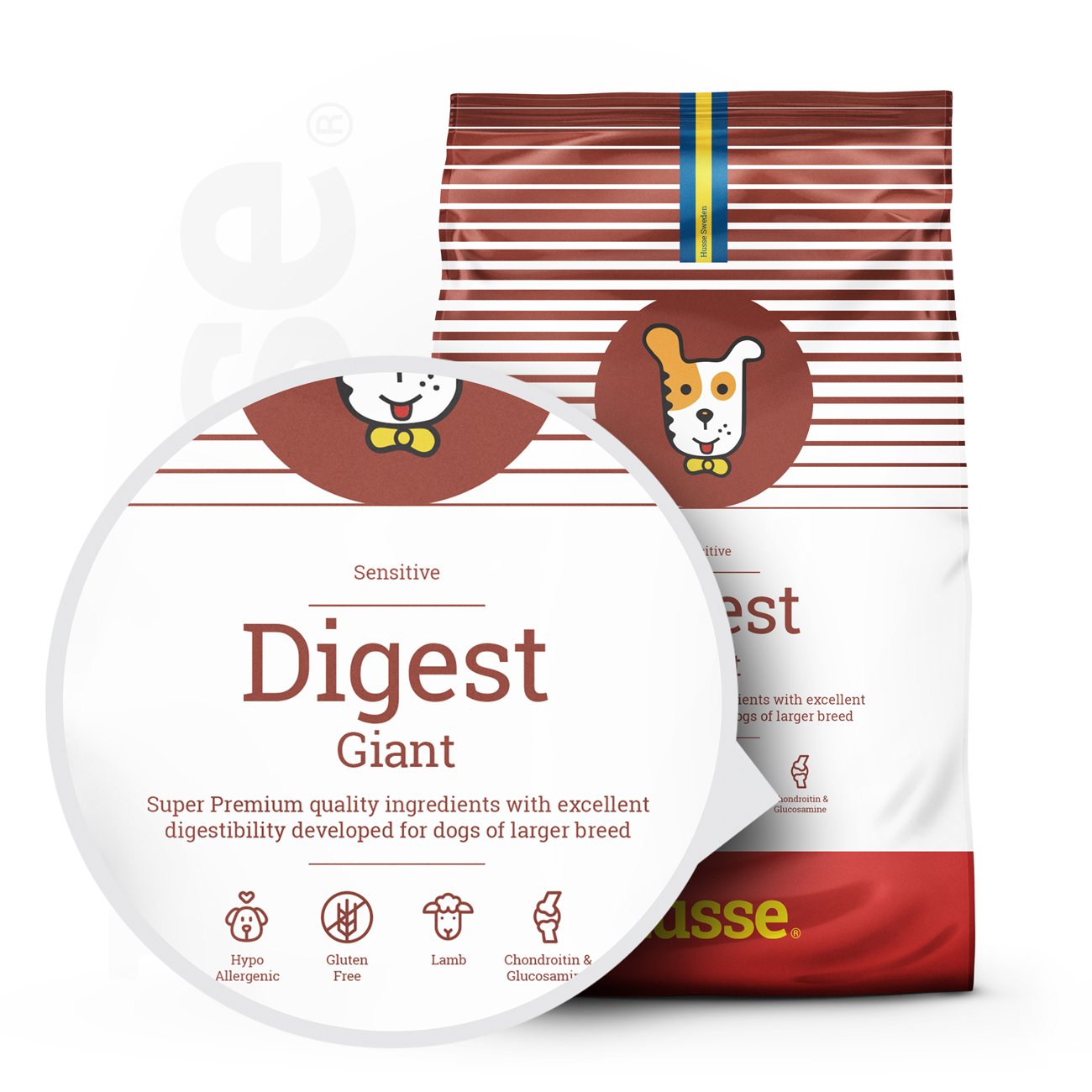 Sensitive Digest Giant, 12.5 kg | Gluteenivaba retsept piiratud loomsete valkude allikatega