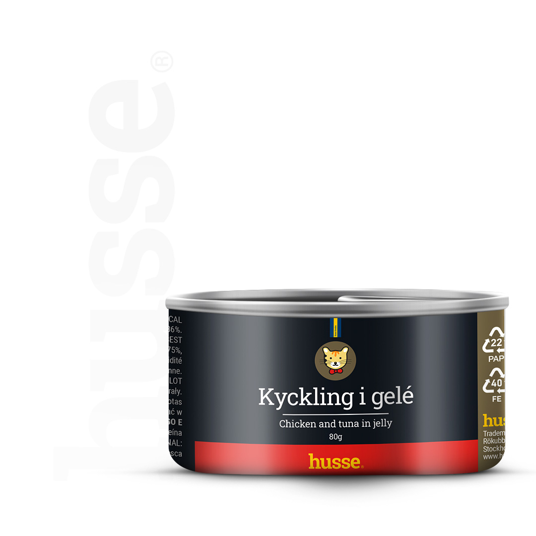 Kyckling i gelé konserv 12 x 80 g | Gluteenivaba eine