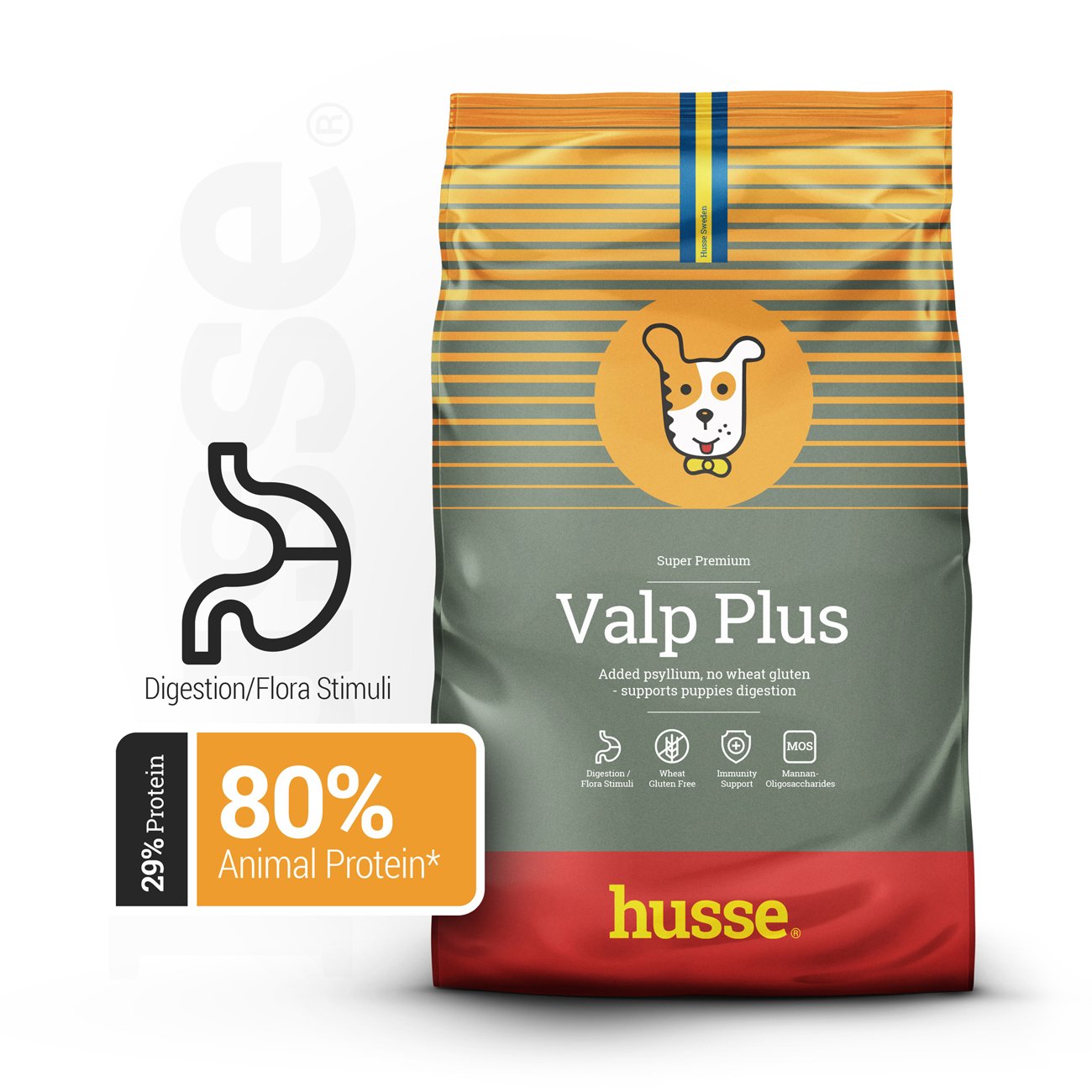 Valp Plus, 7 kg | Täisväärtuslik toitumine psülliumi ja köögiviljakiududega sujuva seedimise tagamiseks