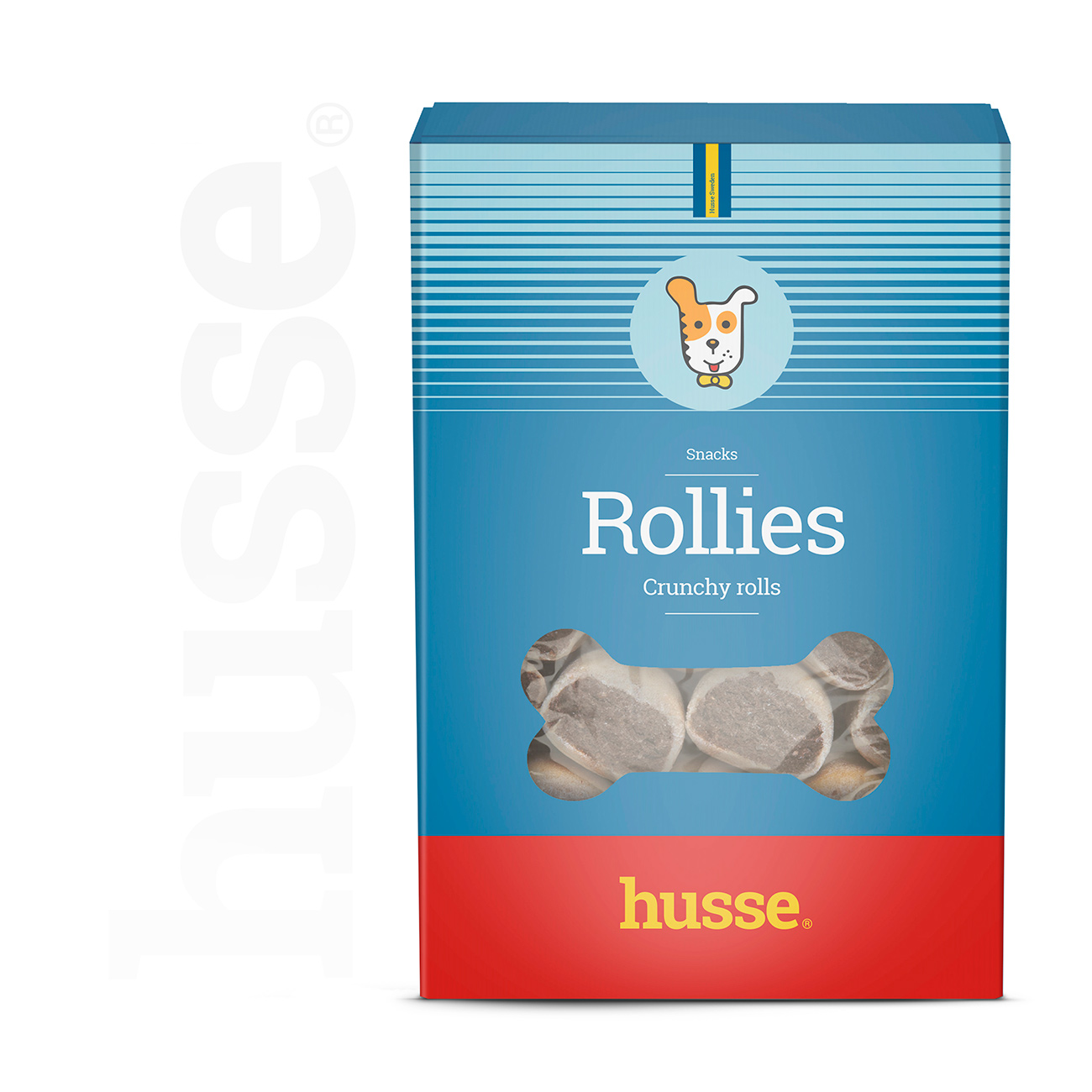 Rollies, 500 g |  Krõmpsuvad küpsised lihase sisuga koertele