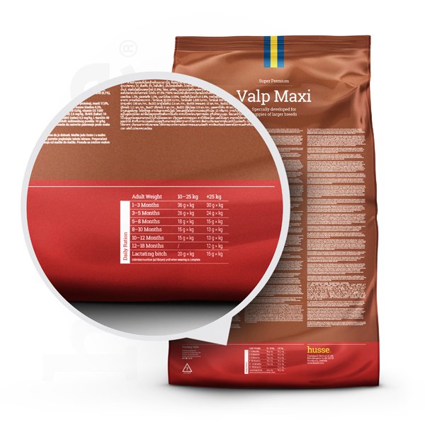 Valp Maxi, 12 kg | Toetab suurte tõugude kutsikate arenguvajadusi