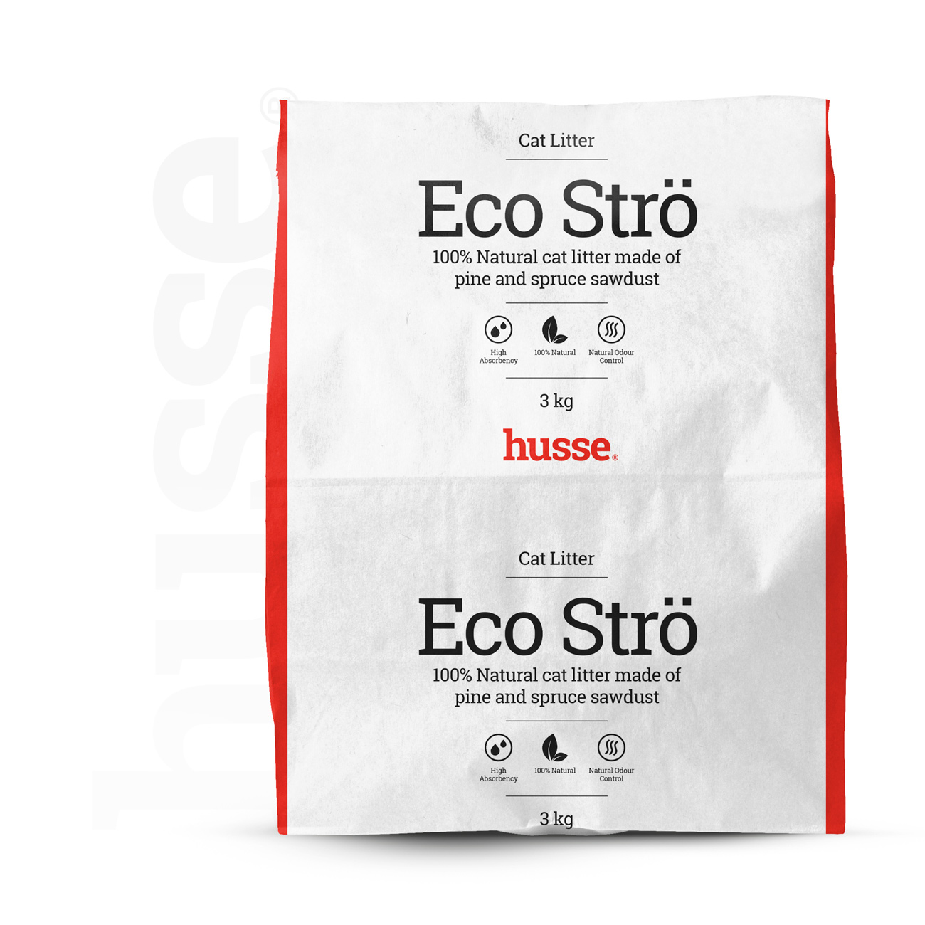 Eco Strö, 3 kg | 100% looduslik ja biolagunev kassiliiv.