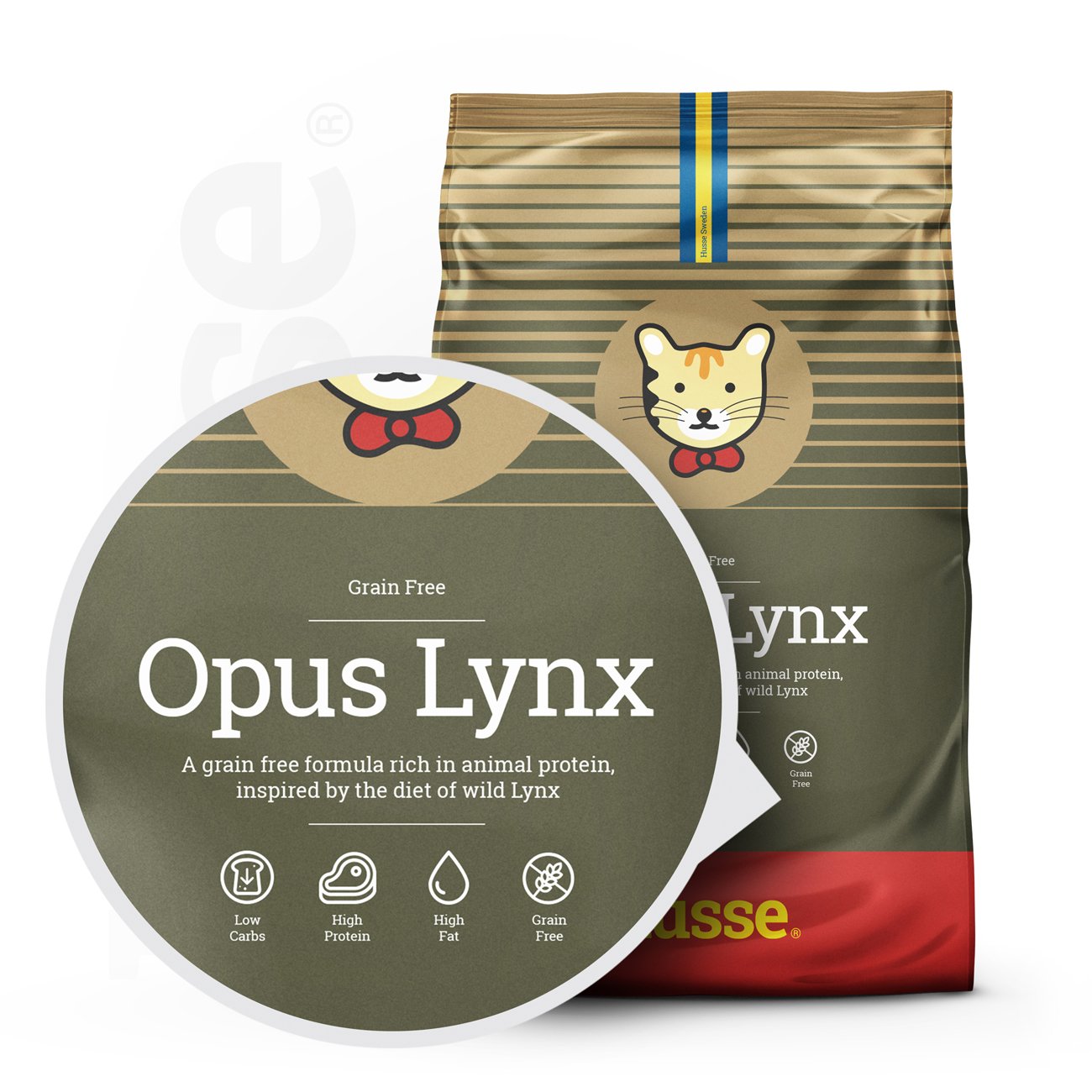 Opus Lynx, 2 kg | Teraviljavabad killud tundliku naha ja seedesüsteemiga kassidele