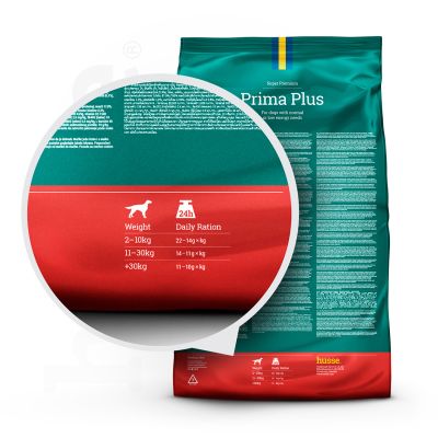 Prima Plus, 2 kg | Mõõduka rasva- ja kalorisisaldusega koeratoit