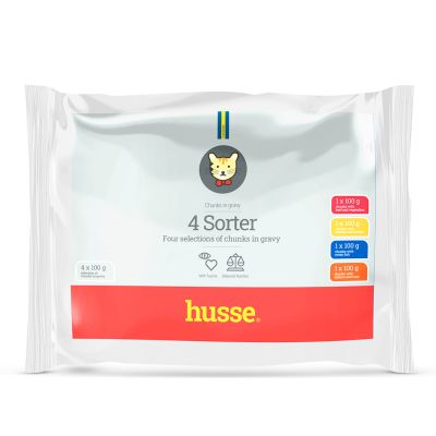 4 Sorter, 4 x 100 g | Pakis 4 kotikest kassidele