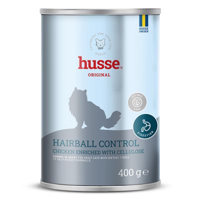Hairball Control, kana, rikastatud tselluloosiga, 12 x 400 g | Täiuslik kassidele, kellel on kalduvus karvapallidele