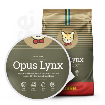 Opus Lynx, 2 kg | Teraviljavabad killud tundliku naha ja seedesüsteemiga kassidele